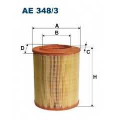 FILTRON Φίλτρο αέρα AE348/3 159 (939) 2005-2011, BRERA 2006, SPIDER (939) 2006