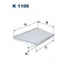 FILTRON Φίλτρο Καμπίνας K1106 CLASS (W203) 2000-2007, CLASS (CL203) 2008-2011, CLK (C209) 2002-2009