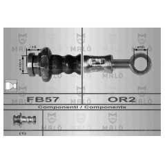 MALO Ελαστικοί σωλήνες φρένων (μαρκούτσια) 80094 PRIMERA (P11) 1996-2001