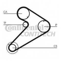 CONTITECH Σετ οδοντωτού ιμάντα CT921K2 STAREX 1997, TERRACAN (HP) 2001-2006, K2500 (SD) 2003, PAJERO CLASSIC (V2_W) 2002, PAJERO