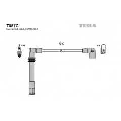 TESLA Μπουζοκαλώδια & Εξαρτήματα Σύνδεσης T887C SUPERB (3U4) 2001-2008, PASSAT (3B2) 1996-2001, PASSAT (3B3) 2000-2005