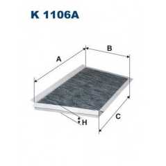 FILTRON Φίλτρο Καμπίνας K1106A CLASS (W203) 2000-2007, CLASS (CL203) 2008-2011, CLK (C209) 2002-2009