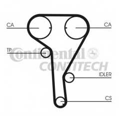 CONTITECH Σετ οδοντωτού ιμάντα CT1077K1 CT 1077, 159 (939) 2005-2011, CRUZE (J300) 2009, ORLANDO (J309) 2010, CROMA (194) 2005, 