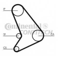 CONTITECH Ιμάντας Χρονισμού CT512 CONTITECH, LAH, CT, FORD, TRANSIT, TBS, TCL, TCS, TEL, TES, VAS, VBL, VIL, VUL, VZS, TAL, TAS,