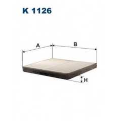 FILTRON Φίλτρο Καμπίνας K1126 S60 I 2000-2010, S70 (LS) 1996-2000, V70 II (SW) 2000-2007, XC70 CROSS COUNTRY 1997-2007, XC90 I 2