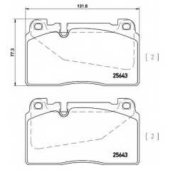 HELLA PAGID Σετ τακάκια 8DB 355 020-251 Q5 (8R) 2008