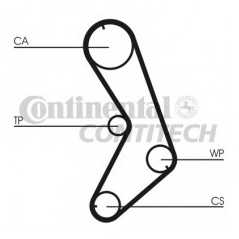 CONTITECH Ιμάντας Χρονισμού CT741 856 8000, MICRA I (K10) 1982-1992