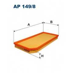 FILTRON Φίλτρο αέρα AP149/8 A3 (8P1) 2003-2012, TT (8J3) 2006, ALTEA (5P1) 2004, LEON (1P1) 2005, TOLEDO III (5P2) 2004-2009, OC