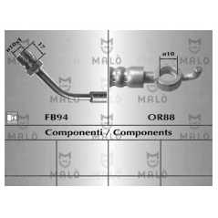 MALO Ελαστικοί σωλήνες φρένων (μαρκούτσια) 80636 NISSAN, TRADE
