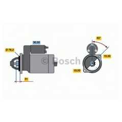 BOSCH Μίζα 0 001 107 024 BOSCH, DW, KW, LOMBARDINI