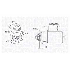 MAGNETI MARELLI Μίζα 063521074110 147 (937) 2000-2010, 156 (932) 1997-2005, GT (937) 2003-2010, GTV (916C_) 1994-2005, SPIDER (9