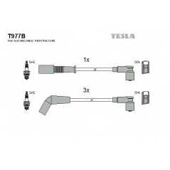 TESLA Μπουζοκαλώδια & Εξαρτήματα Σύνδεσης T977B PANDA (141A_) 1980-2004, 4 45HP 1000