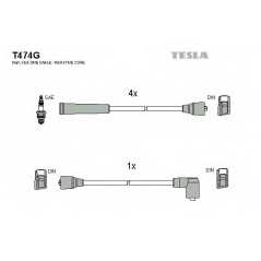 TESLA Μπουζοκαλώδια & Εξαρτήματα Σύνδεσης T474G FIESTA II (FBD) 1983-1989