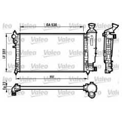 VALEO Ψυγείο κινητήρα 731526 106 II (1) 1996