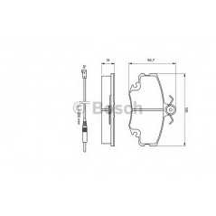 BOSCH Σετ τακάκια 0 986 467 720 V6 1985-1992, LOGAN (LS_) 2004, LOGAN EXPRESS (FS_) 2009, LOGAN MCV (KS_) 2007, SANDERO 2008, SO