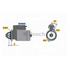 BOSCH Μίζα 0 001 125 053 EXEO (3R2) 2008, EXEO ST (3R5) 2009, SUPERB (3U4) 2001-2008