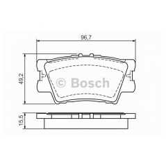 BOSCH Σετ τακάκια 0 986 494 154 04466 0607, 04466 0610, 04466 3316, 04466 3318, 04466 4206