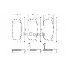 BOSCH Σετ τακάκια 0 986 424 695 04491 9720, 04491 9721, 04491 9740, CHARADE (L2_) 2003, COPEN 2003, CUORE VII (L251) 2003, CUORE