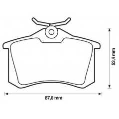 STOP Σετ τακάκια 571906S STOP, AUDI, CITROEN, FORD, SEAT, SKODA, VAG, VW, TRW, WVA