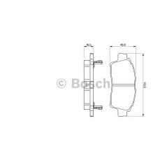 BOSCH Σετ τακάκια 0 986 424 535 04465 1302, 04465 1305, 04465 1258, 04465 1710, 04465 1714, 04465 5201, 04465 5202, 04465 5207, 