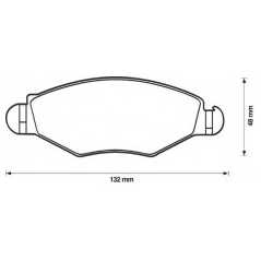 STOP Σετ τακάκια 573051S XSARA (N1) 1997-2005