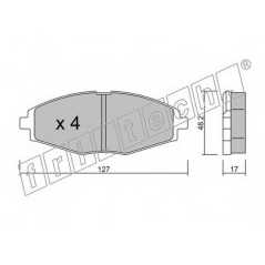 fri.tech. Σετ τακάκια 302.0 ECE, APPROVED