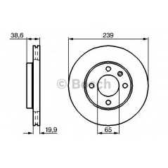 BOSCH Δισκόπλακα 0 986 478 017 CORDOBA (6K2) 1999-2002, IBIZA II (6K1) 1993-1999, IBIZA III (6K1) 1999-2002, TOLEDO I (1L) 1991-