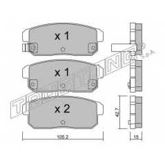 fri.tech. Σετ τακάκια 749.0 ECE, APPROVED