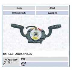 MAGNETI MARELLI Διακόπτης τιμονιού 000050073010 IDEA 2003, YPSILON (843) 2003-2011