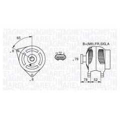 MAGNETI MARELLI Δυναμό & Εναλλάκτης Ρεύματος 063377421010 MAX 2003-2007, FOCUS II (DA_) 2004