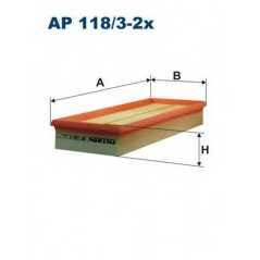 FILTRON Φίλτρο αέρα AP118/3-2x CLASS (W203) 2000-2007, CLASS (W204) 2007, CLASS (CL203) 2008-2011, CLK (C209) 2002-2009, CLS (C2