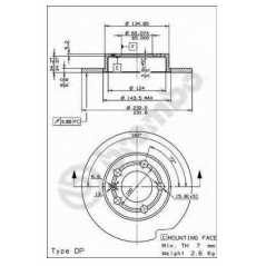 BRECO Δισκόπλακα BS 7553 A3 (8L1) 1996-2003, TT (8N3) 1998-2006, CORDOBA (6L2) 2002-2009, IBIZA IV (6L1) 2002-2009, IBIZA V (6J5