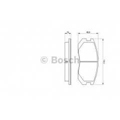 BOSCH Σετ τακάκια 0 986 460 980 04491 8740, 04491 9750, TERIOS (J1) 1997-2005, TERIOS (J2_) 2005, COLT III (C5_A) 1986-1992, COL