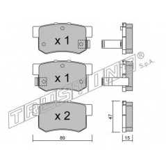 fri.tech. Σετ τακάκια 176.0 ECE, APPROVED