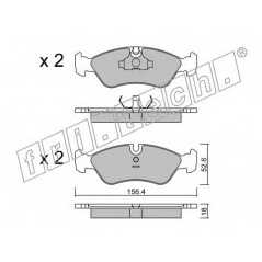 fri.tech. Σετ τακάκια 119.0 ECE, APPROVED