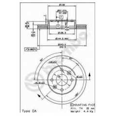 BRECO Δισκόπλακα BS 8410 SEPHIA (FA) 1995-1997, SHUMA (FB) 1997-2001