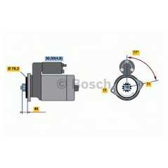 BOSCH Μίζα 0 001 123 016 A3 (8P1) 2003-2012, TT (8J3) 2006, TT (8N3) 1998-2006, ALTEA (5P1) 2004, LEON (1P1) 2005, TOLEDO III (5