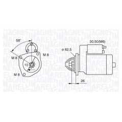 MAGNETI MARELLI Μίζα 063521101250 TIPO (160) 1987-1995