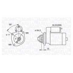 MAGNETI MARELLI Μίζα 063521070910 BRAVA (182) 1995-2003, BRAVO I (182) 1995-2001, DOBLO (119) 2001, MAREA (185) 1996-2007, MULTI