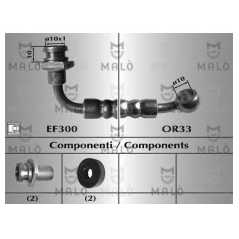 MALO Ελαστικοί σωλήνες φρένων (μαρκούτσια) 8951 90 (EL) 1995-1997