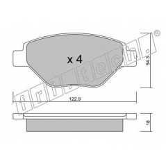 fri.tech. Σετ τακάκια 559.0 ECE, APPROVED