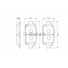 BOSCH Σετ τακάκια 0 986 424 803 04465 1258, 04465 1259, 04465 1302, 04465 1304, 04465 1305, 04465 1710, 04465 1714, 04465 2048, 