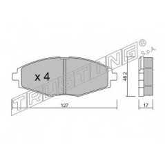 fri.tech. Σετ τακάκια 302.0 ECE, APPROVED