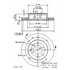 BRECO Δισκόπλακα BS 8563 ATOS (MX) 1998, ATOS PRIME (MX) 1999