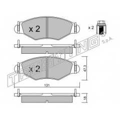 fri.tech. Σετ τακάκια 263.0 ECE, APPROVED