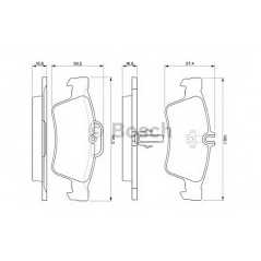 BOSCH Σετ τακάκια 0 986 424 699 CLS (C218) 2011, CLS (C219) 2004-2011, CLASS (W211) 2002-2009, CLASS (W212) 2009, CLASS (W220) 1