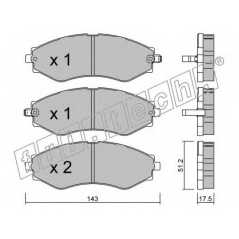 fri.tech. Σετ τακάκια 525.0 ECE, APPROVED