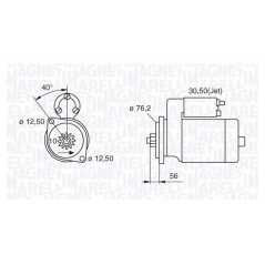 MAGNETI MARELLI Μίζα 063521204000 A2 (8Z0) 2000-2005, CORDOBA (6L2) 2002-2009, IBIZA IV (6L1) 2002-2009, FABIA (6Y2) 1999-2008, 