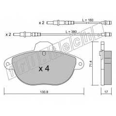 fri.tech. Σετ τακάκια 299.0 ECE, APPROVED