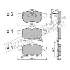 fri.tech. Σετ τακάκια 267.0 ECE, APPROVED